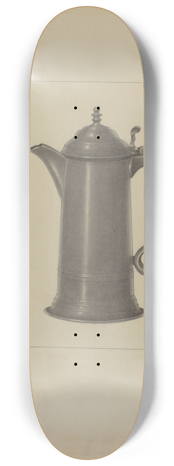 Eugene Barrell - Pewter Flagon 8.25 inch art skate deck