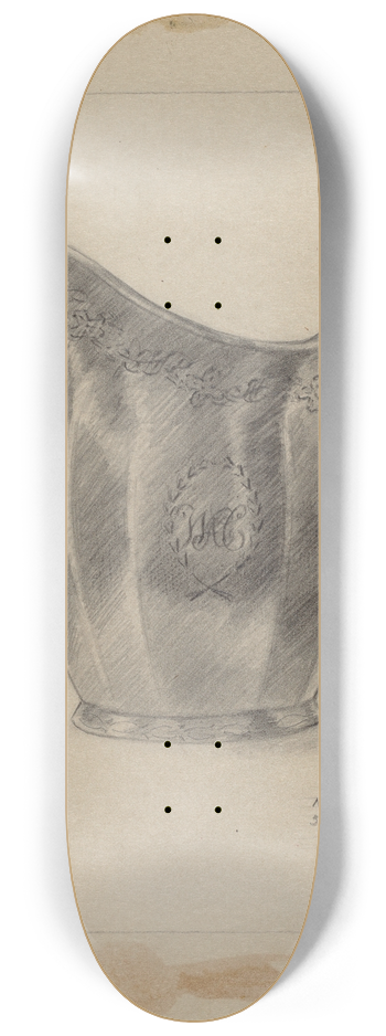 Eugene Barrell - Silver Creamer 8.25 inch art skate deck