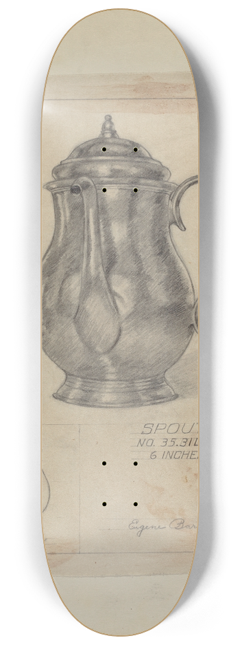 Eugene Barrell - Silver Spout Cup 8.25 inch art skate deck