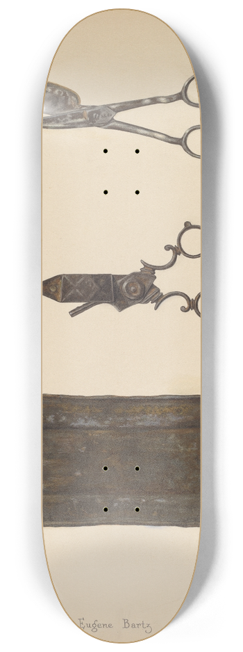 Eugene Bartz - Candle Snuffer, Trimmer & Tray 8.25 inch art skate deck