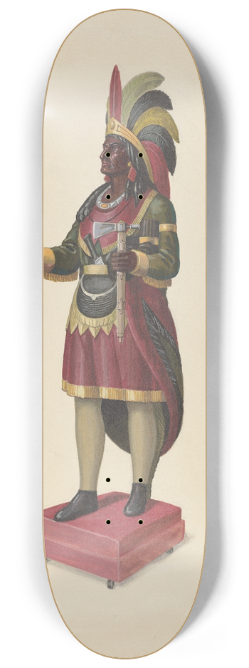 Eugene Croe - Cigar Store Indian 8.25 inch art skate deck