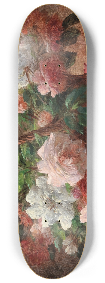 Eugene Petit - A Basket with Roses 8.25 inch art skate deck