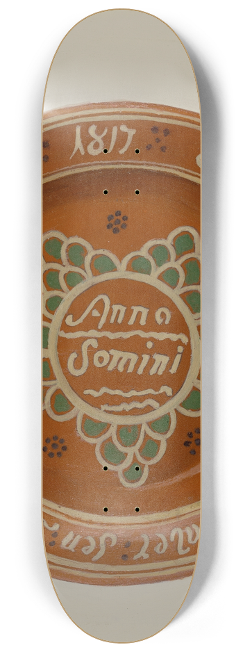 Eugene Shellady - Pa. German Dish 8.25 inch art skate deck