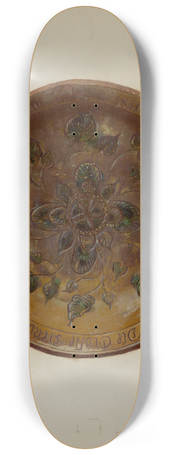 Eugene Shellady - Pa. German Plate 8.25 inch art skate deck