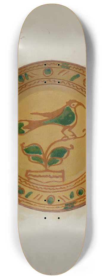 Eugene Shellady - Pa. German Plate 8.25 inch art skate deck