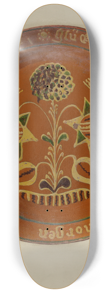 Eugene Shellady - Pennsylvania German Dish 8.25 inch art skate deck