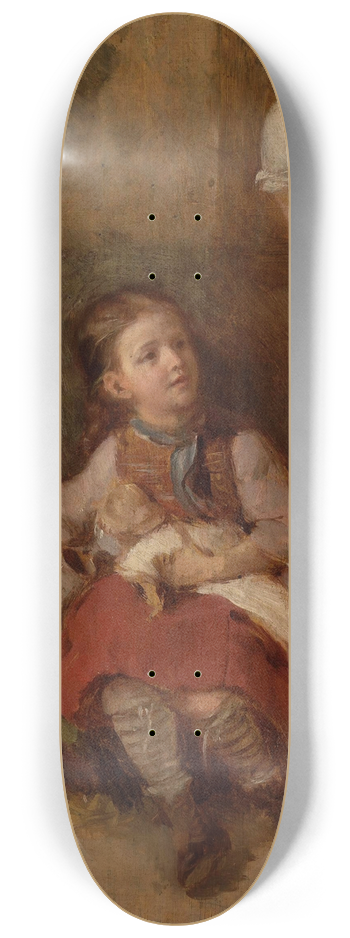 Aleksander Kotsis - Girl with a doll 8.25 inch art skate deck