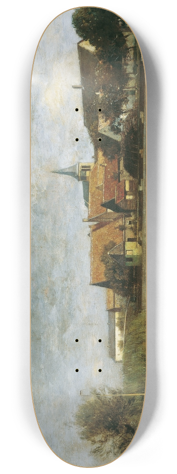 Eugen Jettel - Ansicht von Giessen (Nordbrabant) 8.25 inch art skate deck