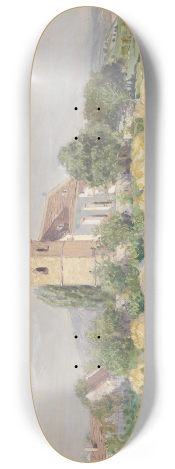 Eugen Jettel - Kirche in Staatz 8.25 inch art skate deck