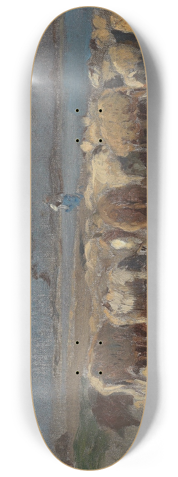Eugen Jettel - Schafherde am Abend 8.25 inch art skate deck