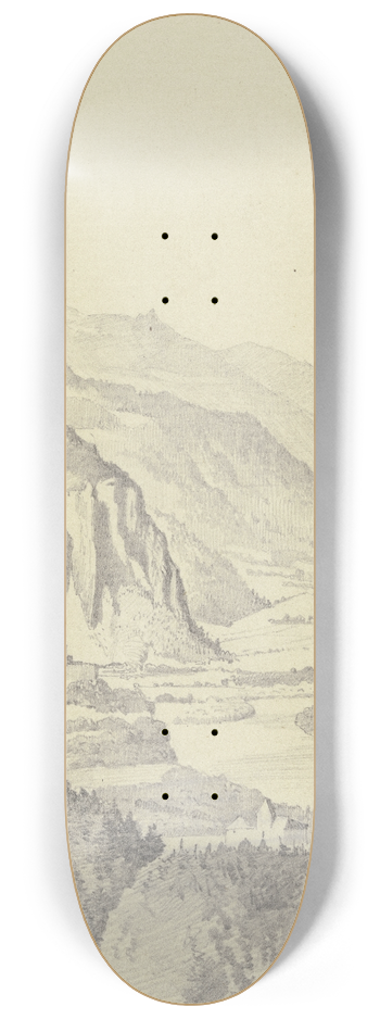 Eugen Klimsch - Innthal von Brixlegg aus gesehen 8.25 inch art skate deck