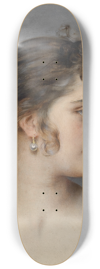 Eugen von Blaas - Bildnis einer Dame 8.25 inch art skate deck