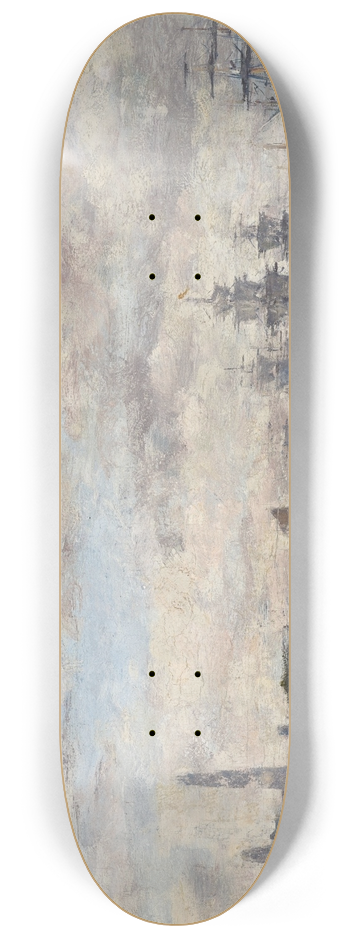 Eugne Boudin - Anvers, bateaux sur lescaut 8.25 inch art skate deck