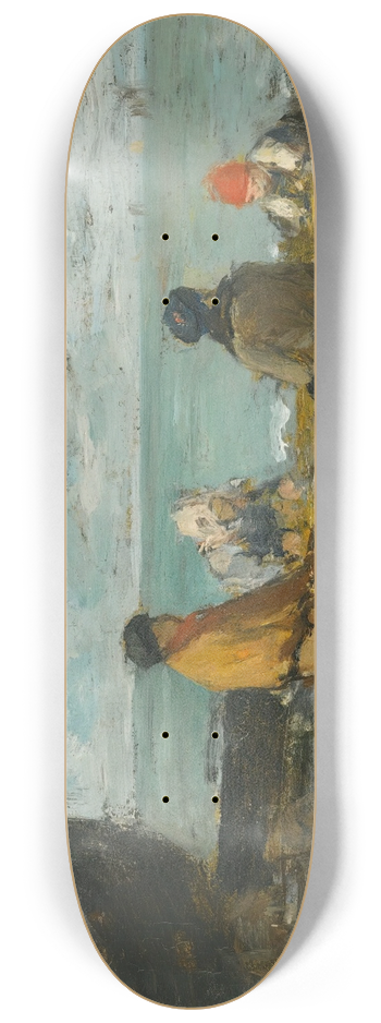 Eugne Boudin - Berck. La Plage 8.25 inch art skate deck