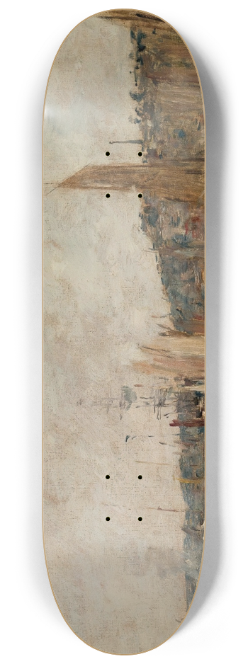 Eugne Boudin - Honfleur, Le Port, Le Matin 8.25 inch art skate deck