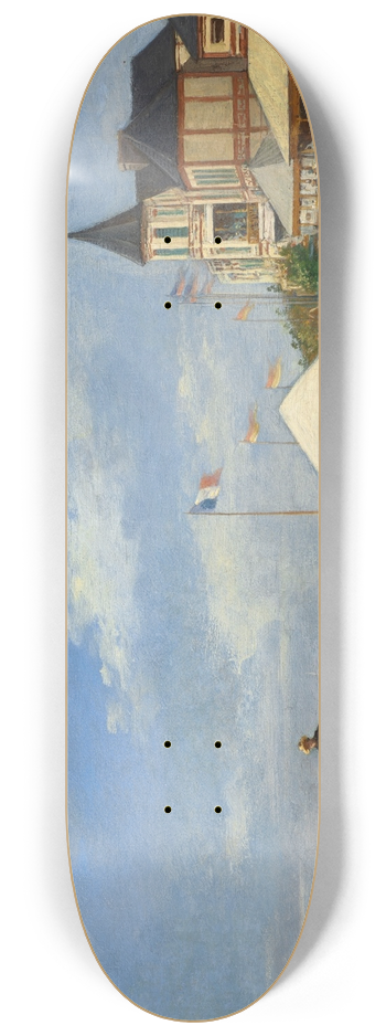 Eugne Boudin - La plage de Trouville 8.25 inch art skate deck