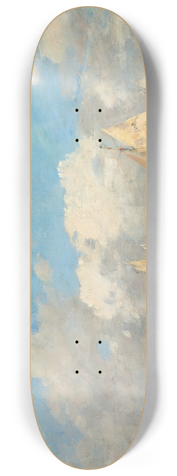Eugne Boudin - La Sortie Des Barques  Trouville 8.25 inch art skate deck