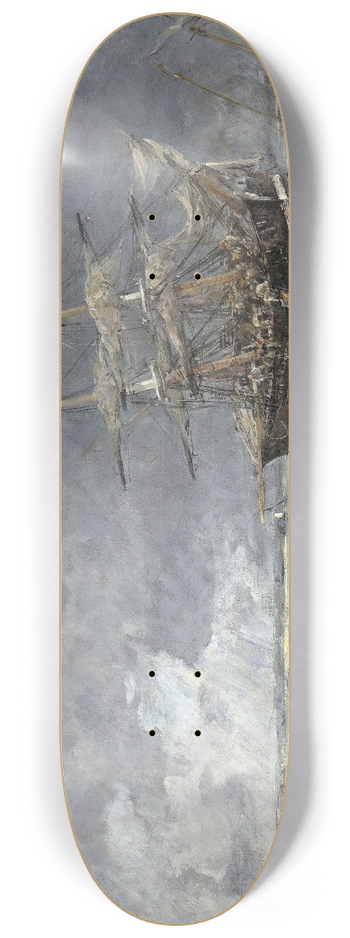 Eugne Boudin - Return of the Terre-Neuvier 8.25 inch art skate deck