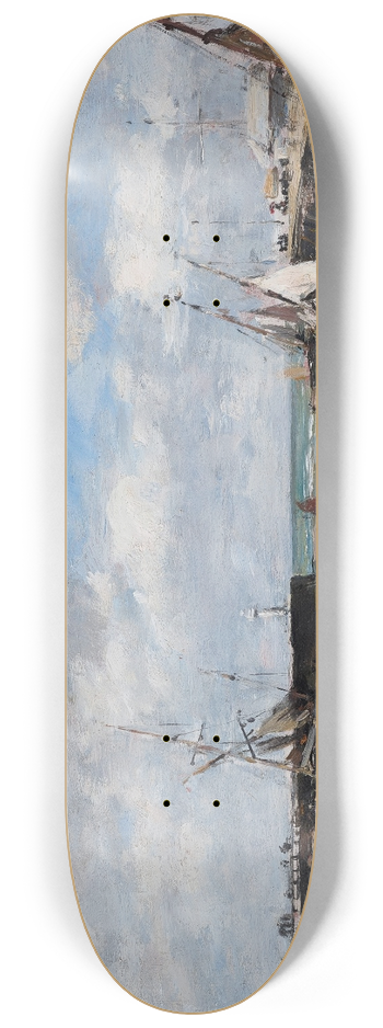 Eugne Boudin - Trouville, les jetes, mare basse 8.25 inch art skate deck