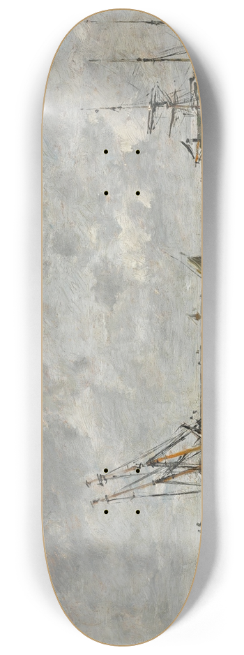 Eugne Boudin - Trouville,les jetes, mare basse 8.25 inch art skate deck