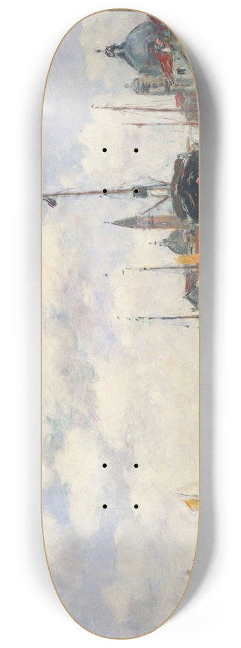 Eugne Boudin - VeniceSeascape at the Giudecca 8.25 inch art skate deck