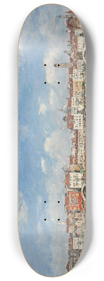 Eugne Boudin - Venise, vue prise de San Giorgio 8.25 inch art skate deck