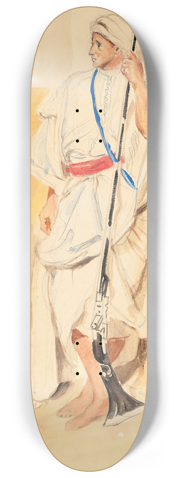 Eugne Delacroix - Arabe debout 8.25 inch art skate deck