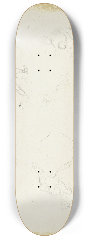 Eugne Delacroix - Faust und Mephisto auf dem Blocksberg 8.25 inch art skate deck