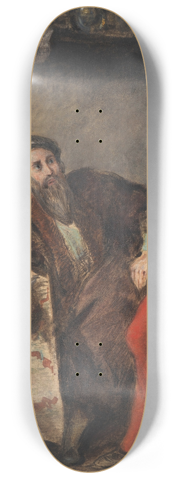 Eugne Delacroix - Mphistophls apparaissant  Faust 8.25 inch art skate deck