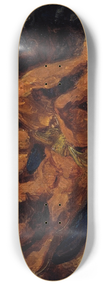 Eugne Delacroix - Neptune apaisant les flots 8.25 inch art skate deck