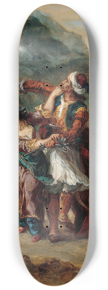 Eugne Delacroix - Selim and Zuleika 8.25 inch art skate deck