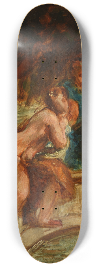 Eugne Delacroix - Suzanne et les vieillards 8.25 inch art skate deck