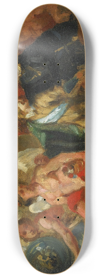 Eugne Delacroix - The Stage Of Archduchess Isabella (After Rubens) 8.25 inch art skate deck