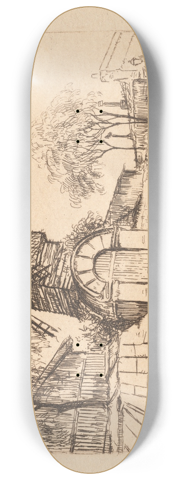 Eugne Deltre - Moulin de la Galette 8.25 inch art skate deck