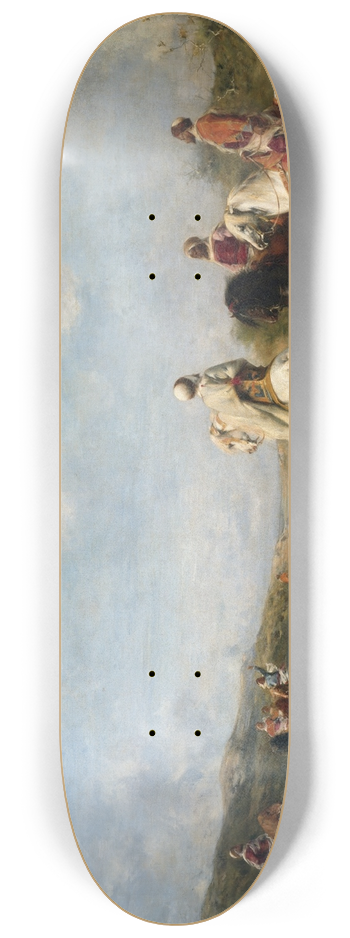 Eugne Fromentin - Falcon Hunt (Algeria Remembered) 8.25 inch art skate deck