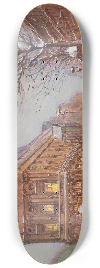 Eugne Galien-Laloue - Thtre de la Renaissance 8.25 inch art skate deck