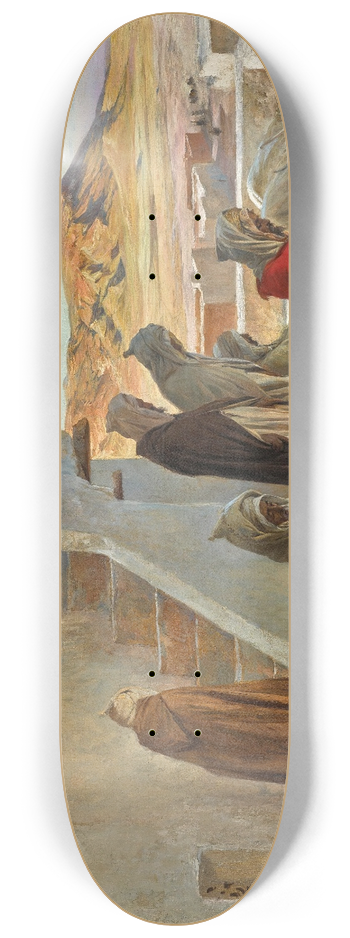 Eugne Girardet - Evening Prayers 8.25 inch art skate deck
