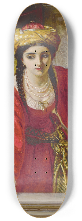 Abraham Solomon - Juliet at her Balcony 8.25 inch art skate deck