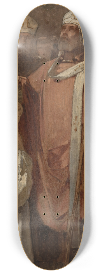 Eugne Mdard - La Conscration de sainte Genevive 8.25 inch art skate deck