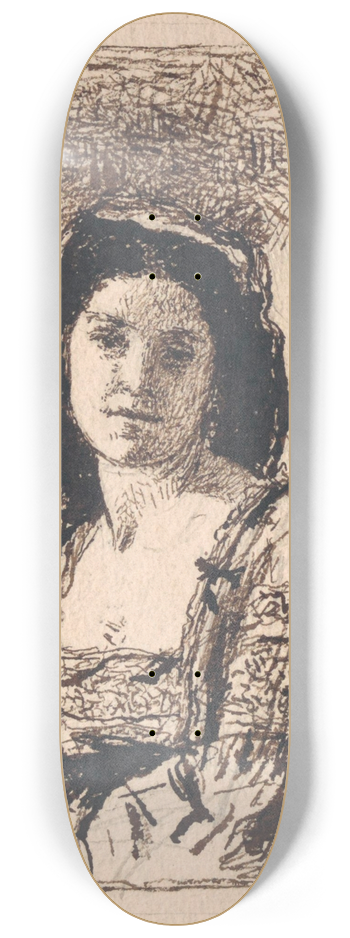 Eugne Smits - Woman 8.25 inch art skate deck