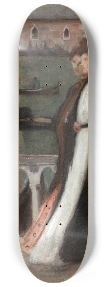 Eugne Vail - Along the Riva 8.25 inch art skate deck