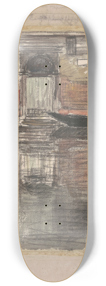 Eugne Vail - Reflections,Venetian Canal 8.25 inch art skate deck