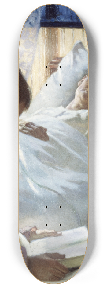 Eva Bonnier - Reflection in Blue 8.25 inch art skate deck