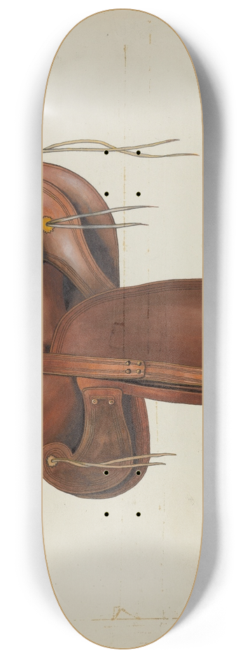 Eva Fox and Harry Mann Waddell - Saddle 8.25 inch art skate deck