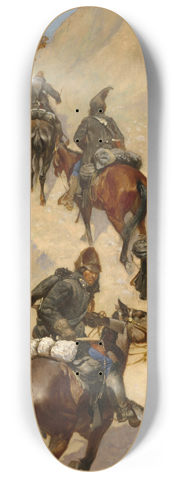 Frederic Remington - Scouts Climbing a Mountain 8.25 inch art skate deck
