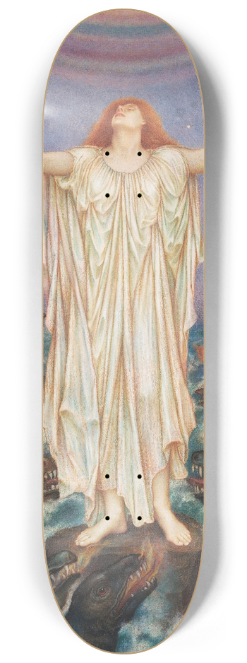Evelyn De Morgan - S.O.S. 8.25 inch art skate deck