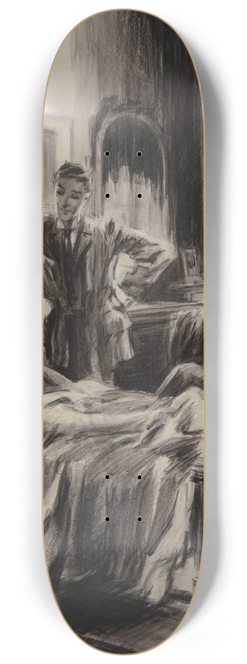 Everett Shinn - The Diamond Ring 8.25 inch art skate deck
