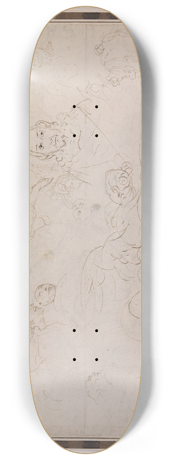 Fabio Canal - Studier til Kristus hoved og engle 8.25 inch art skate deck