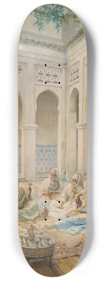 Federico Bartolini - Musicians in the courtyard 8.25 inch art skate deck