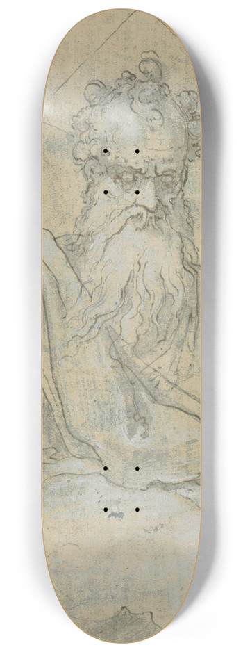 Federico Zuccaro - God the Father 8.25 inch art skate deck